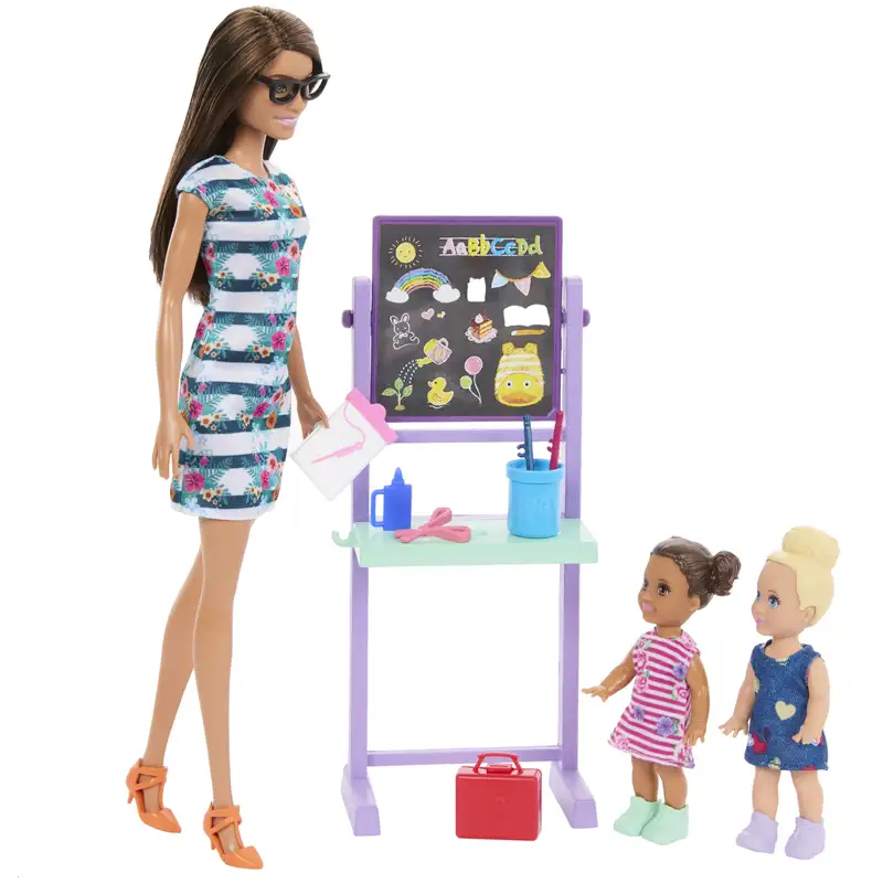 Mattel Barbie Hrg85 Muñeca Escuela Infantil Con Accesorios