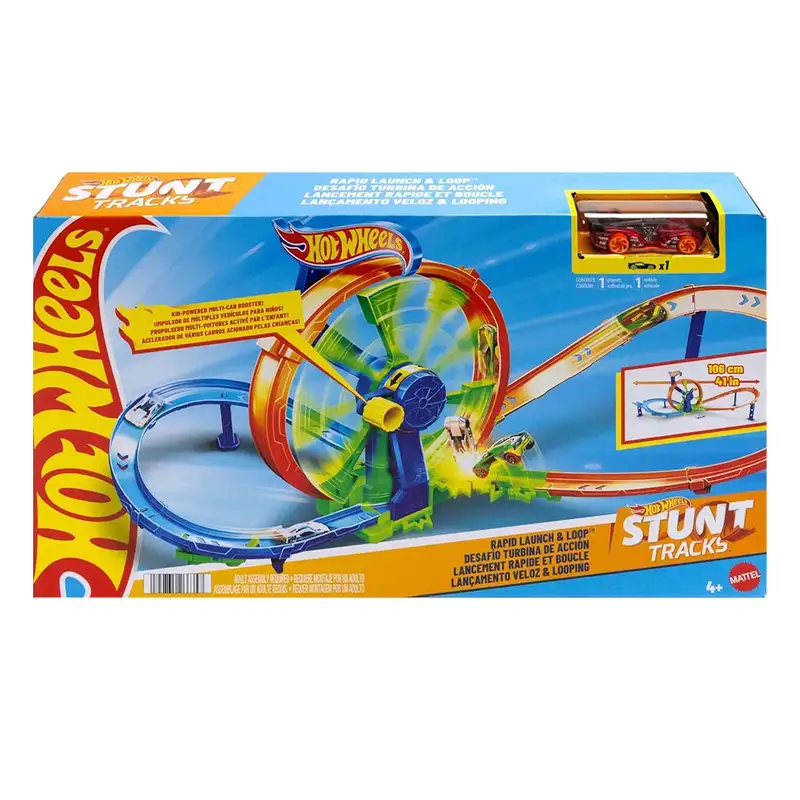 Mattel Hot Wheels Jbx65 Pista De Lanzamiento Rápido Y Bucle
