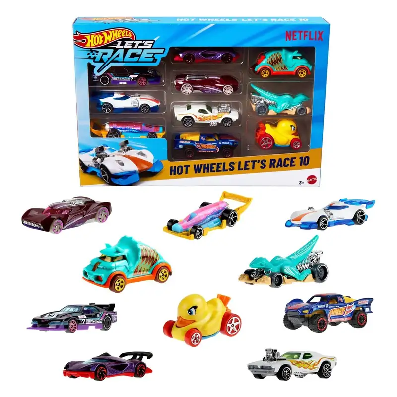 Mattel Hot Wheels Jgn40 Paquete De 10 Vehiculo