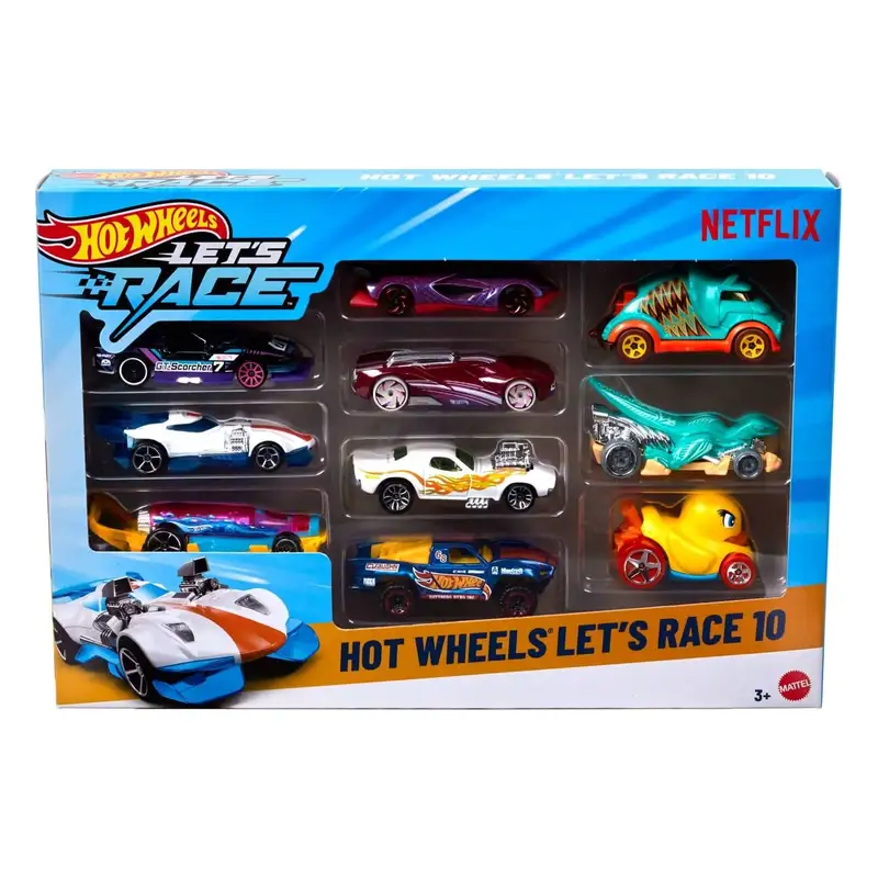 Mattel Hot Wheels Jgn40 Paquete De 10 Vehiculo