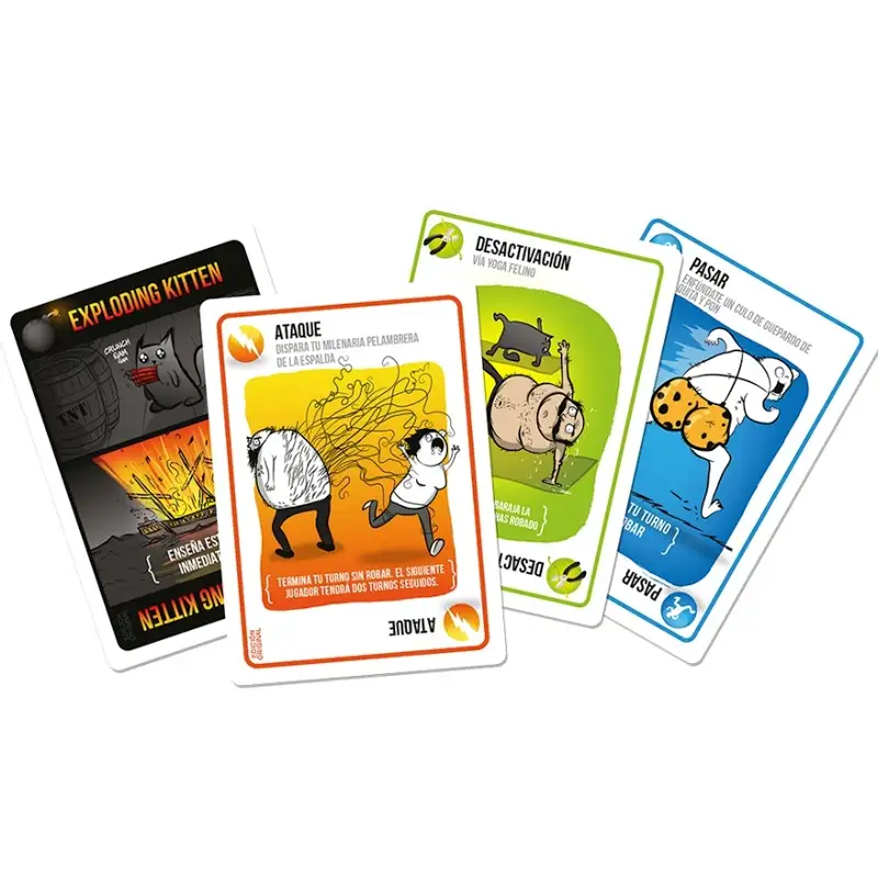 Exploding Kittens Llc  Ekiek01Es Juego De Cartas Gatitos Explosivos V Ingles