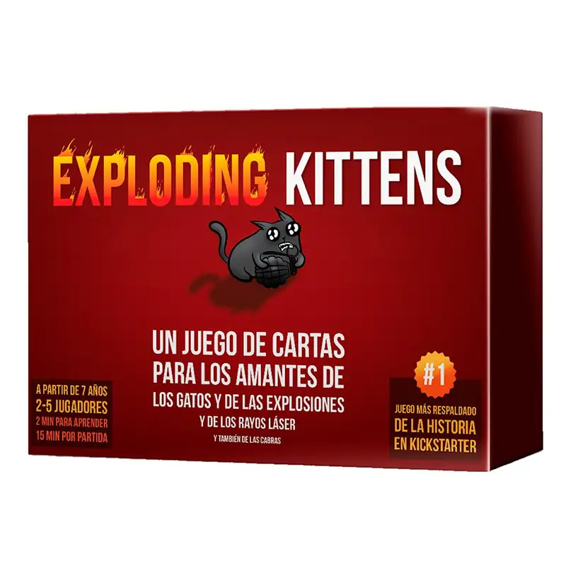 Exploding Kittens Llc  Ekiek01Es Juego De Cartas Gatitos Explosivos V Ingles