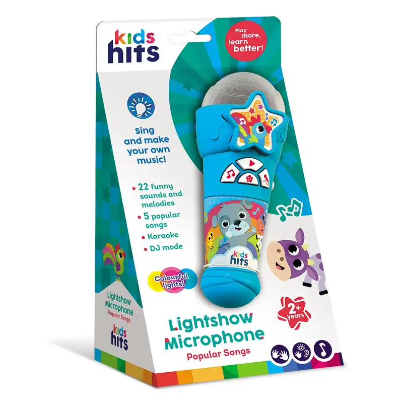 Kids Hits  Kh16-004 Microfono Con Sonido Y Luces
