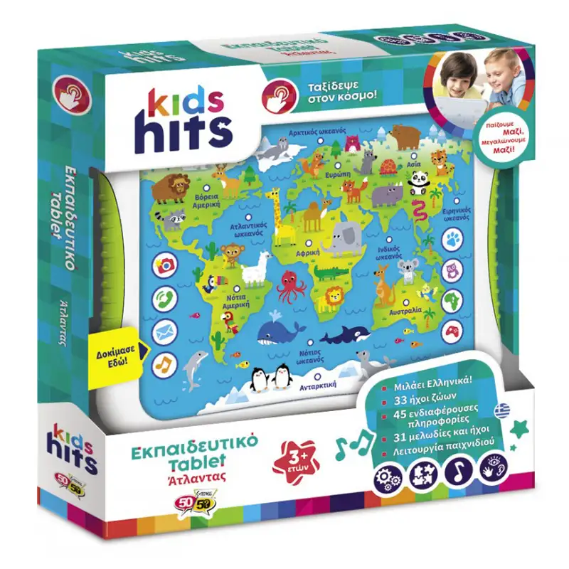 Kids Hits  Kh01-001 Tablet Atlas Animales Interactivo