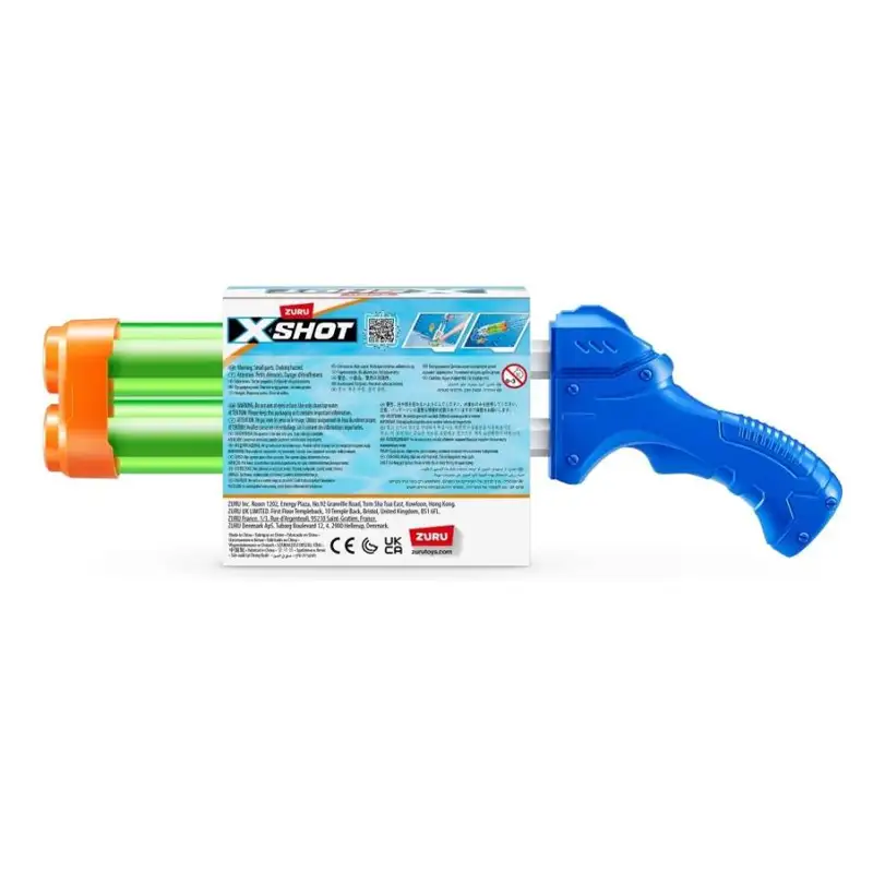 Zuru Xshot 118131 Lanzador De Agua Pequeño De Doble Tubo