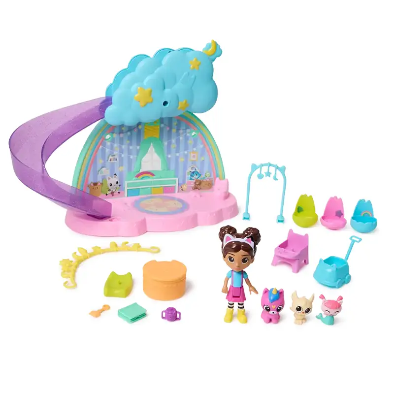 Spin Master Gabbys Dollhouse 6071538 Set Salo?N De Juego De Gatos