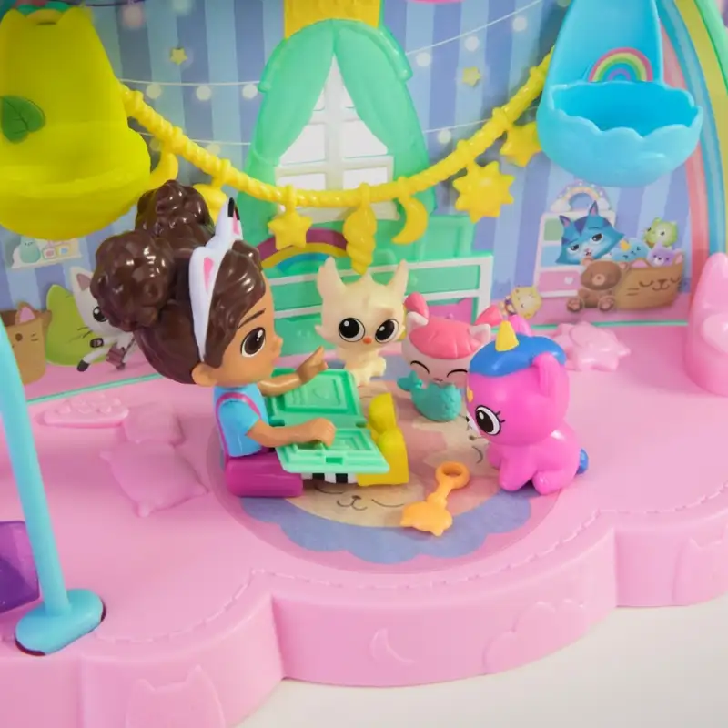 Spin Master Gabbys Dollhouse 6071538 Set Salo?N De Juego De Gatos