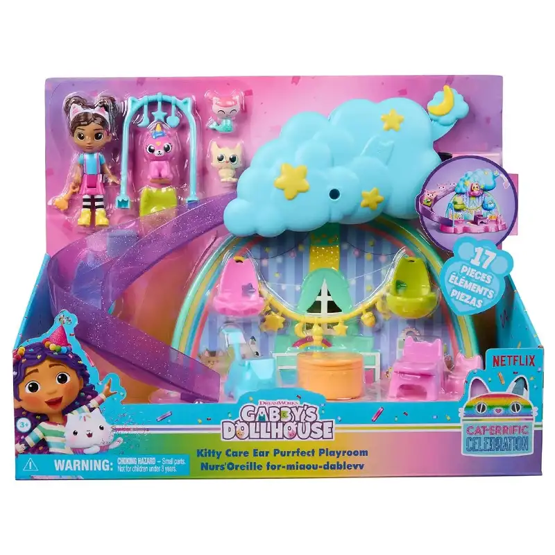 Spin Master Gabbys Dollhouse 6071538 Set Salo?N De Juego De Gatos