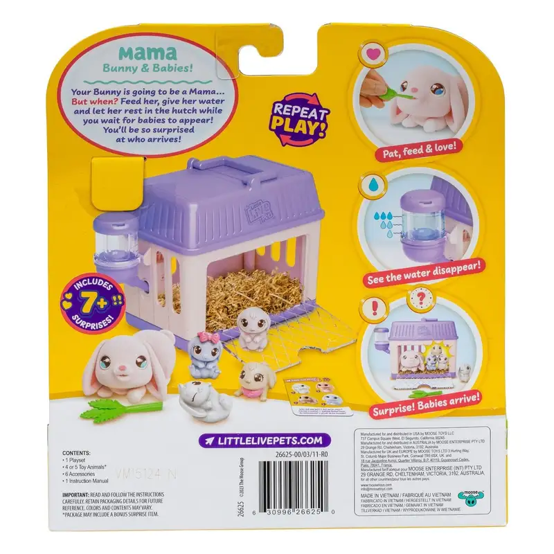 Moose Little Live Pets 26624 Mini Set Mamá Sorpresa