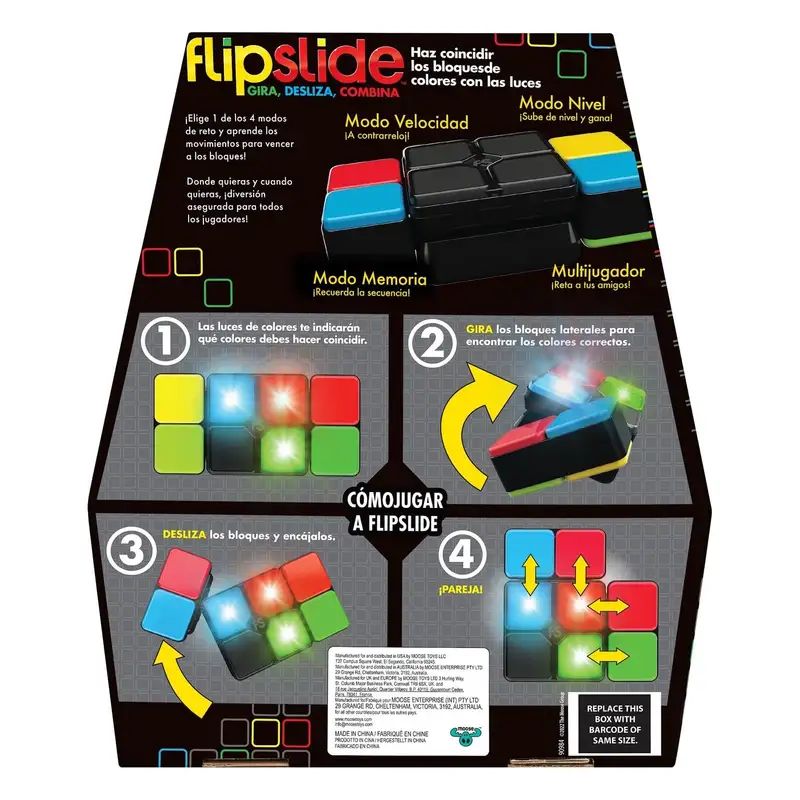 Moose Games 90984 Juego De Memoria Flipslide