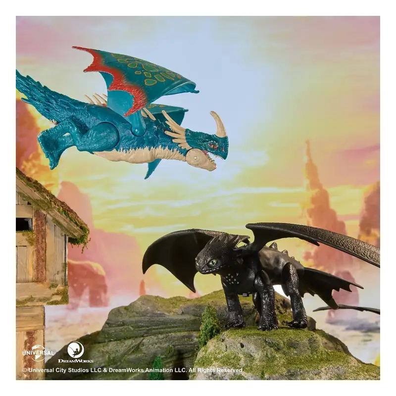 Spin Master Cómo Entrenar A Tu Dragón 6072591 Figura De Batalla Live Action 4 Con Efectos