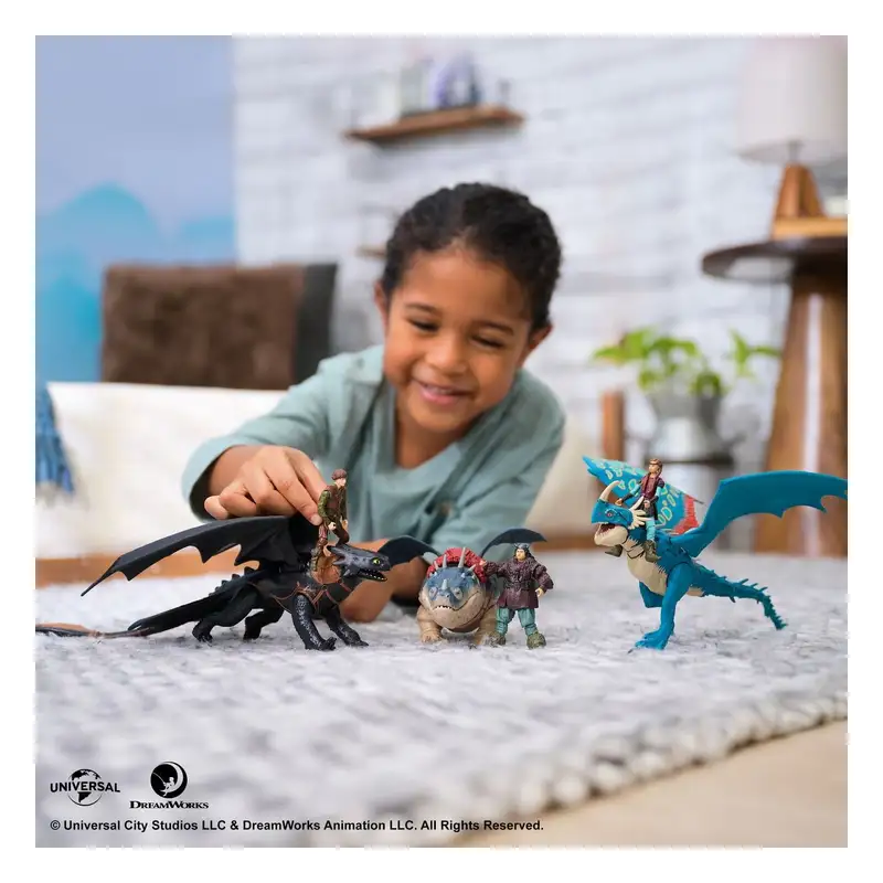Spin Master Cómo Entrenar A Tu Dragón 6072587 Vikingo Y Dragon Live Action 4 Surtido