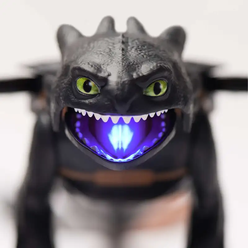 Spin Master Cómo Entrenar A Tu Dragón 6072541 Figura Nightfury Explosión De Plasma 12 Plg