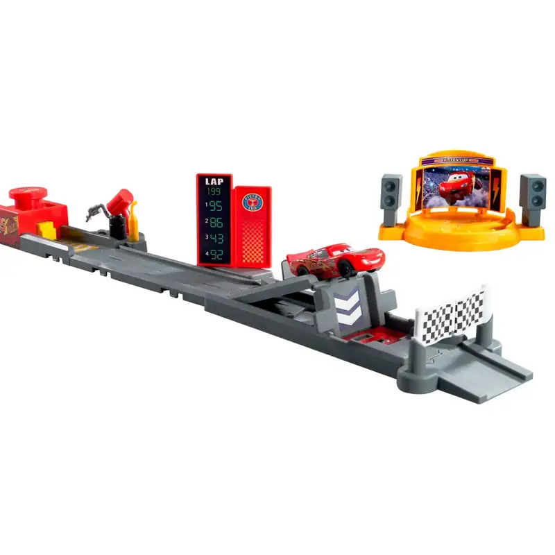 Mattel Cars Jdj02 Pista De Lanzamiento Copa Pistón