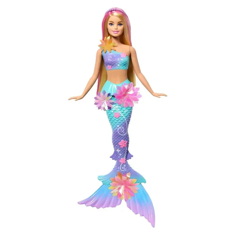 Mattel Barbie Jdm72 Muñeca Sirena Flores Mágicas