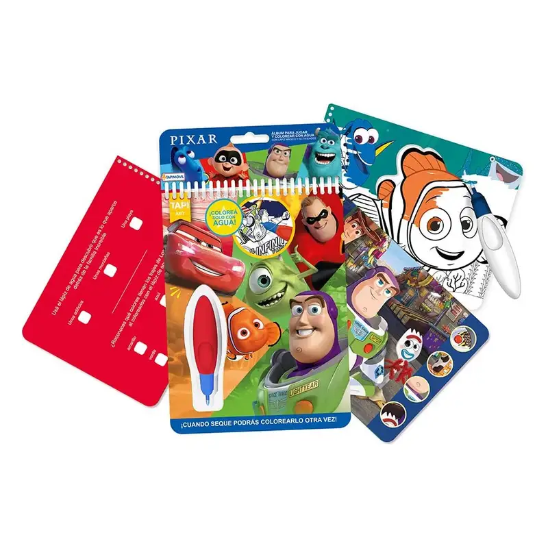 Tapimovil Disney Dpx01134 Libro Para Pintar Magica Agua Wow Pixar