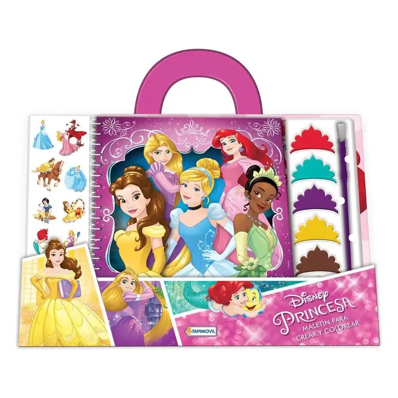 Tapimovil Disney Dju17569 Maletín Para Crear Y Colorear Disney Princesas