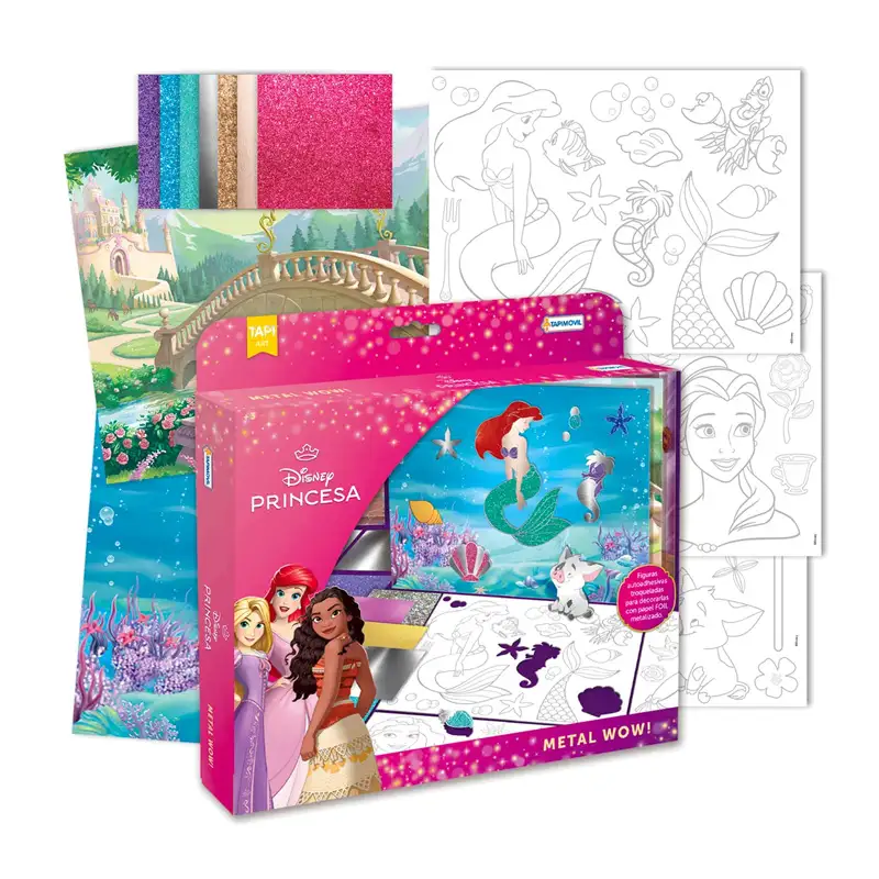 Tapimovil Disney Dju00690 Set Para Colorear Y Decorar Con Foil De Disney Princesas