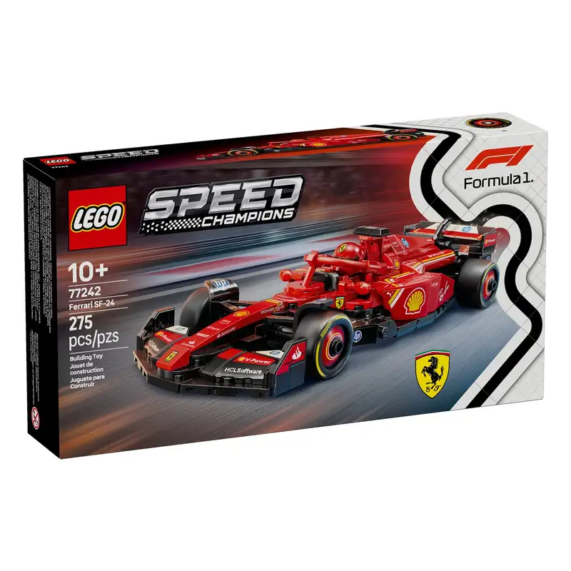 Lego Speed Champions 77242 Vehiculo De Carreras Ferrari Sf-24 F1