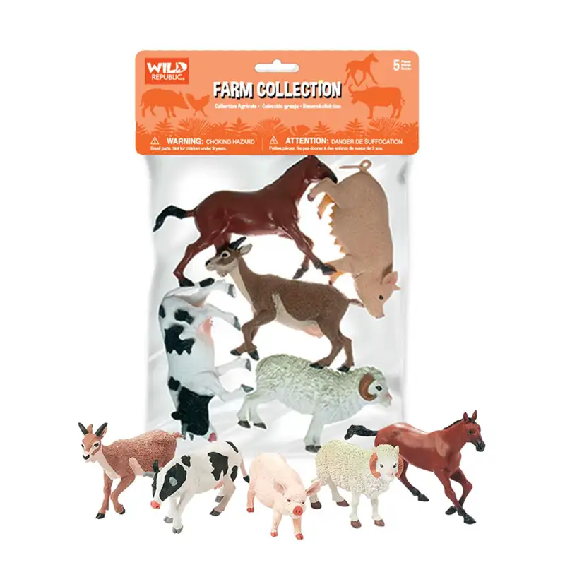 Wild Republic 53527 Bolsa Con Figuras De Granja