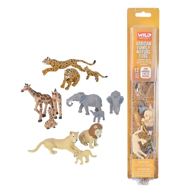 Wild Republic 21668 Tubo De Figuras Animales En Familia çfrica