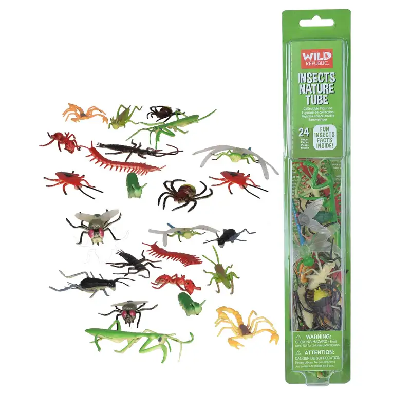 Wild Republic 12886 Tubo De Figuras De Insectos Y Arácnidos