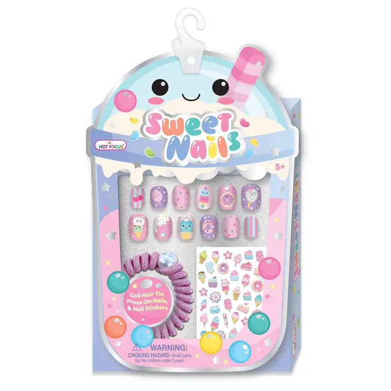 Hot Focus 026Sw Set De Unas  Dulces Sweet