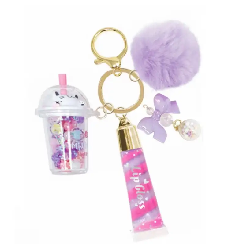 Hot Focus 147Bo Brillo De Labios De Moda Con Llavero Boba