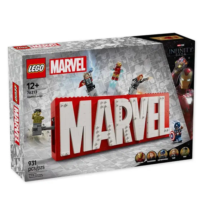 Lego Marvel 76313 Logo De Marvel Y Minifiguras