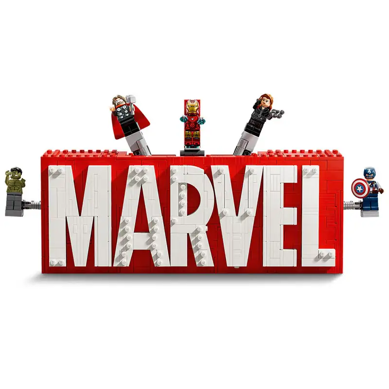 Lego Marvel 76313 Logo De Marvel Y Minifiguras
