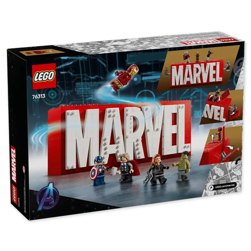 Lego Marvel 76313 Logo De Marvel Y Minifiguras