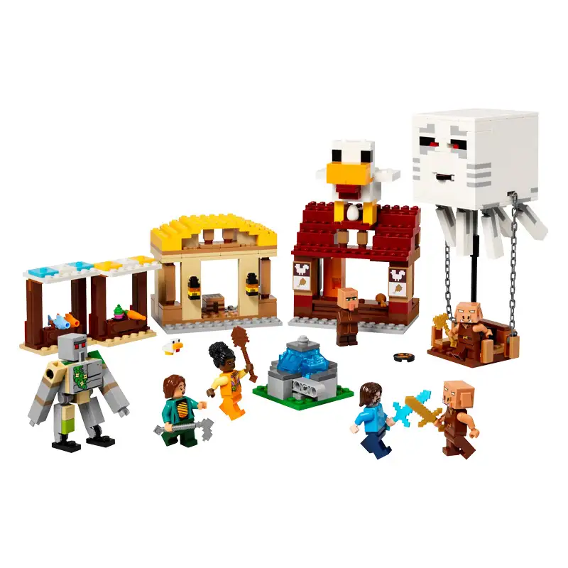 Lego Minecraft 21273 El Ataque A La Aldea Del Globo De Ghast