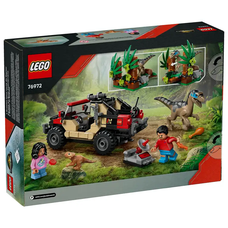 Lego Jurassic World 76972 Huida En Todoterreno Y Raptor Al Acecho