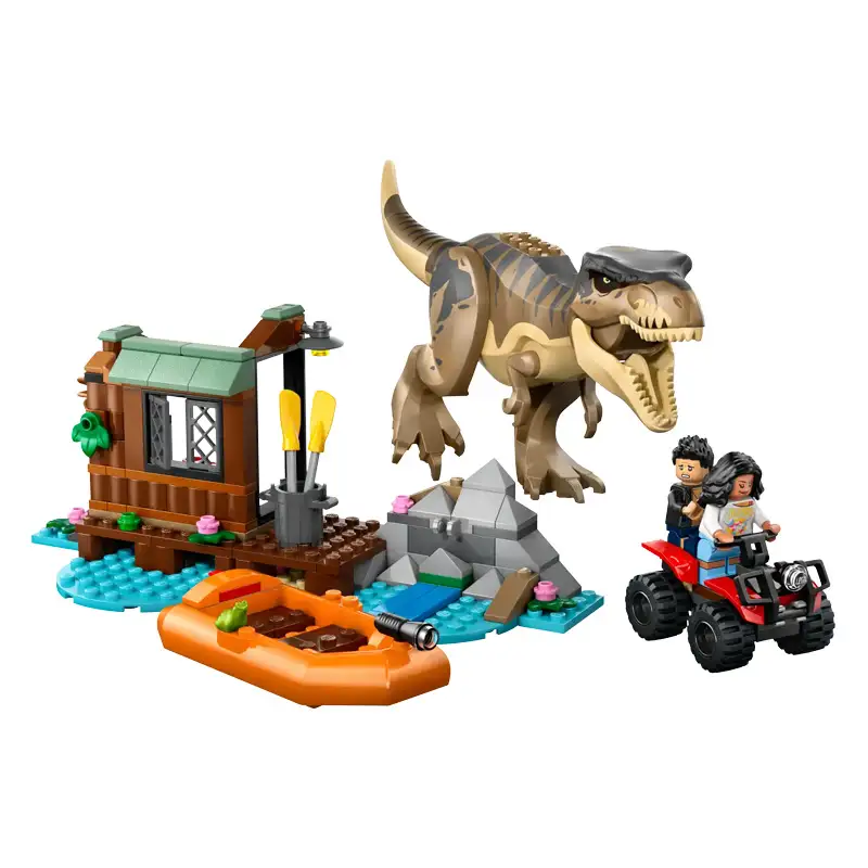 Lego Jurassic World 76975 Huida Por El Roo Y T. Rex A La Caza