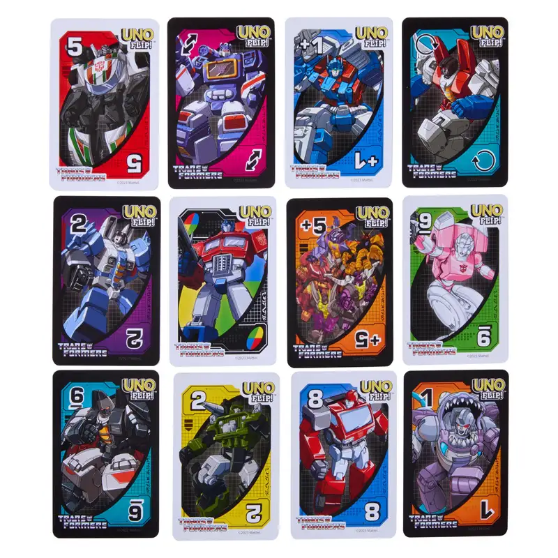 Mattel Uno Hxj49 Uno Flip Transformers
