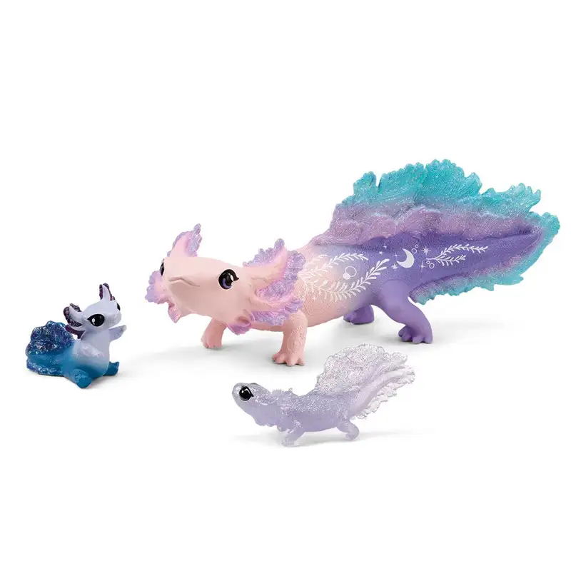 Schleich  42628 Set De Descubrimiento De Ajolotes