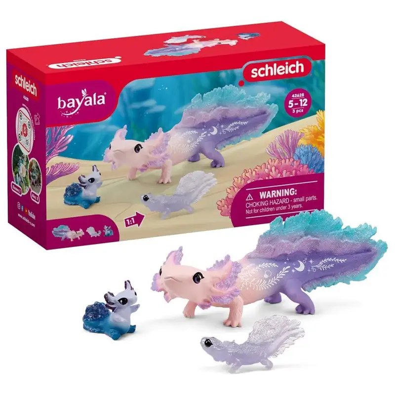 Schleich  42628 Set De Descubrimiento De Ajolotes