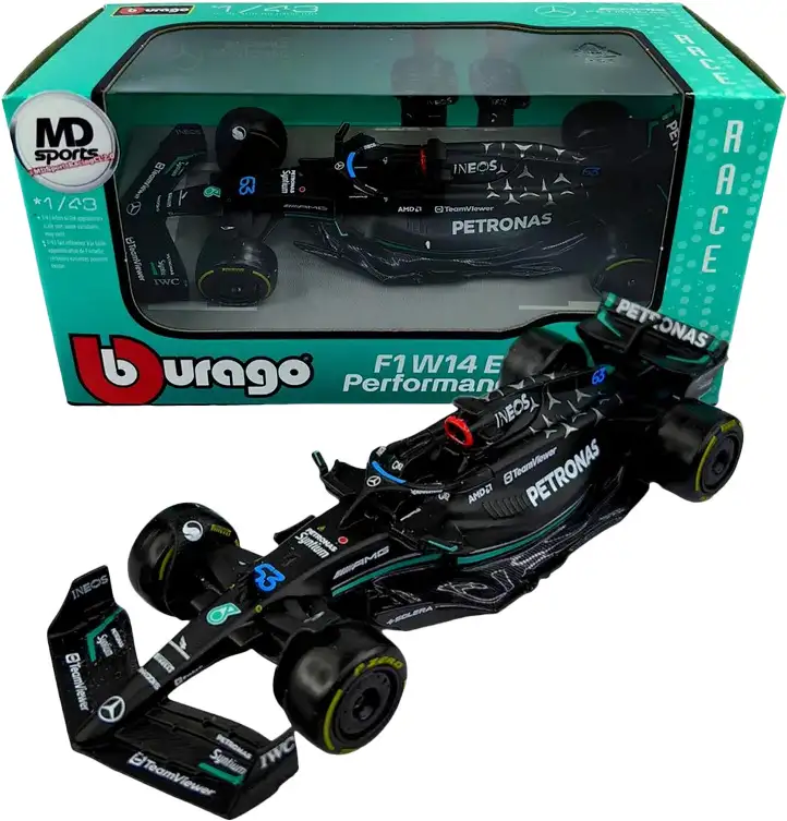 Maisto Auto Formula 1 Mercedes W14 2023 Con Piloto _ Escala 1:24