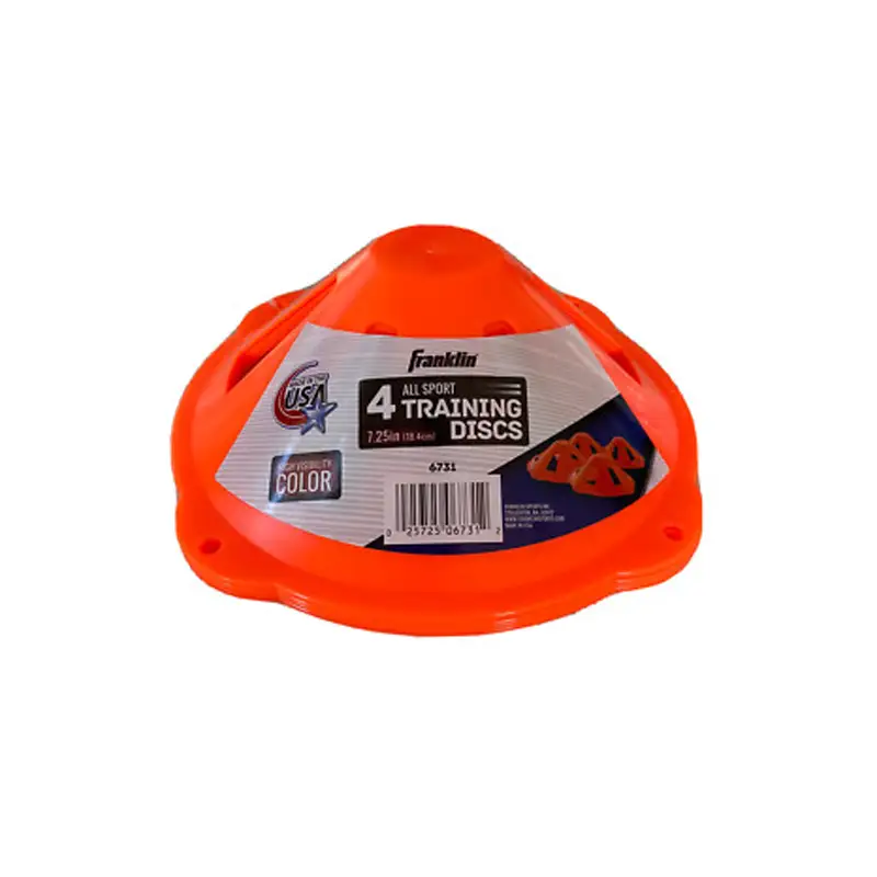 "Franklin Sport  6731 Discos Marcadores De Entrenamiento De 7.25"" - Paquete De 4"
