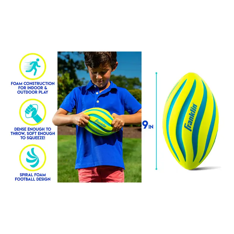 "Franklin Sport  60205 Balon De Futbol Americano Espiral Probrite De Espuma De 9"""