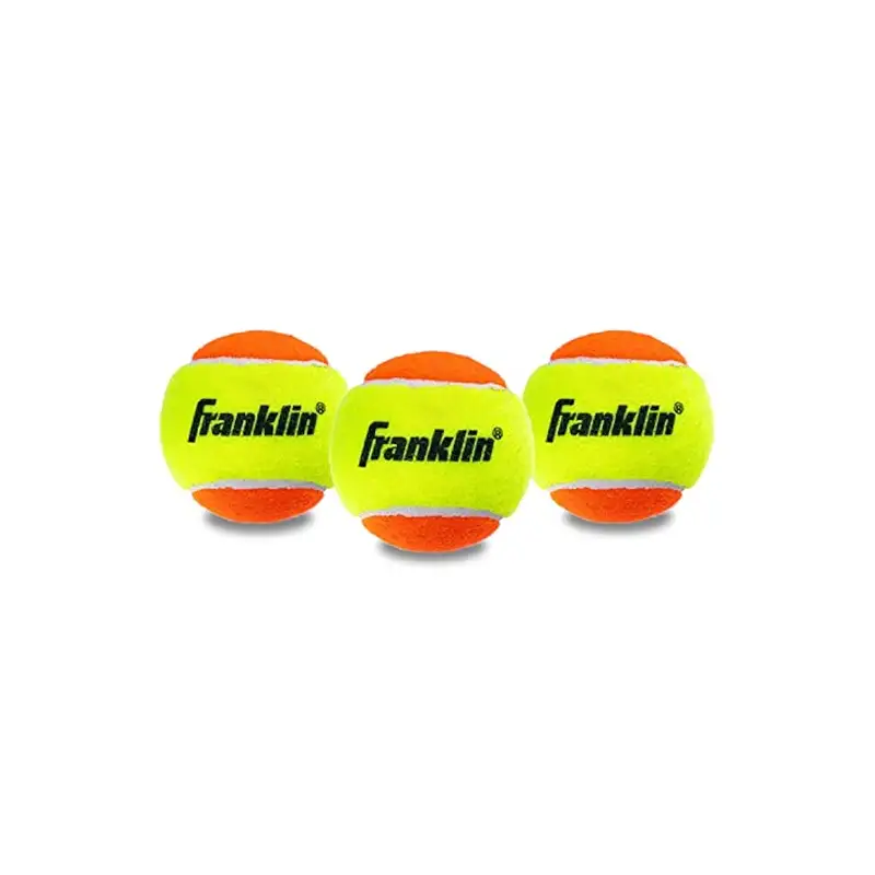 Franklin Sport  53966 Pelotas De Tenis Para Principiantes (Naranja) - Paquete De 3