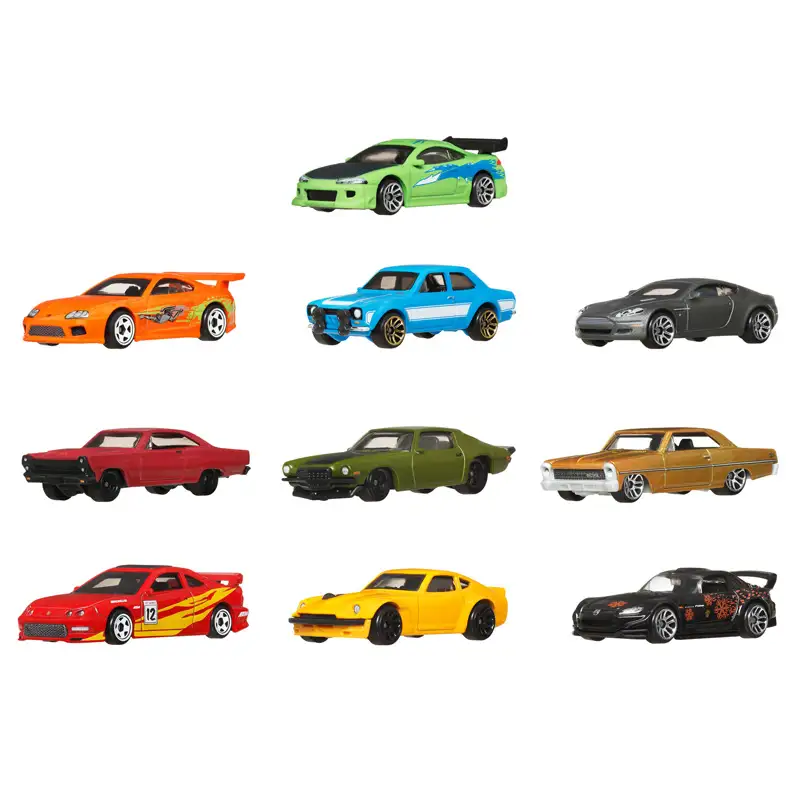 Mattel Hot Wheels Jct92 Set 10 Autos Rapidos Y Furiosos