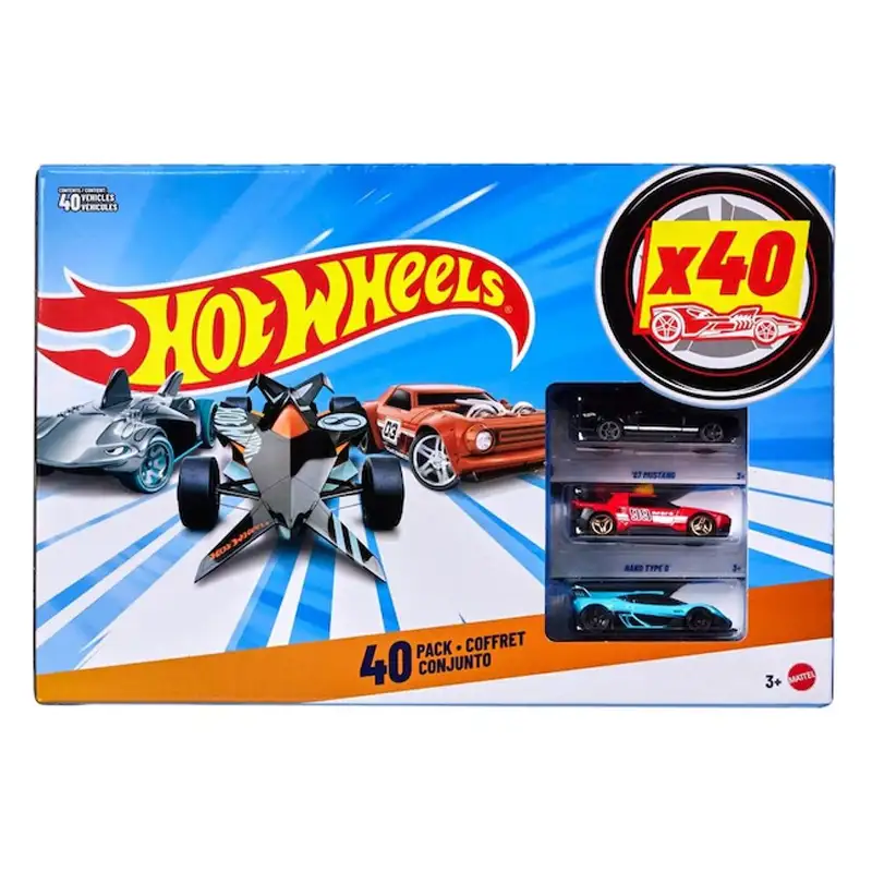 Mattel Hot Wheels Jdw08  Paquete De 40 Autos