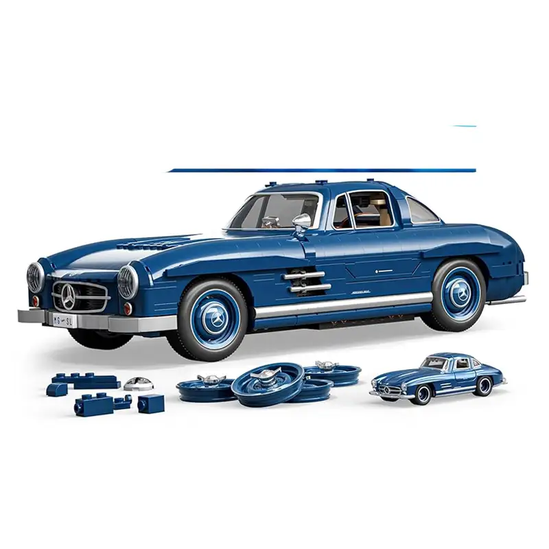 Mattel Hot Wheels Hww25  Brick Shop  Auto Clasico De Coleccion A Escala Mercedes Benz 300 Sl