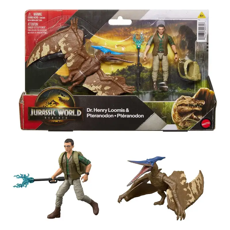 Mattel Jurassic World Jgb82 Jurassic World Pack Humano Dinosaurio Articulado