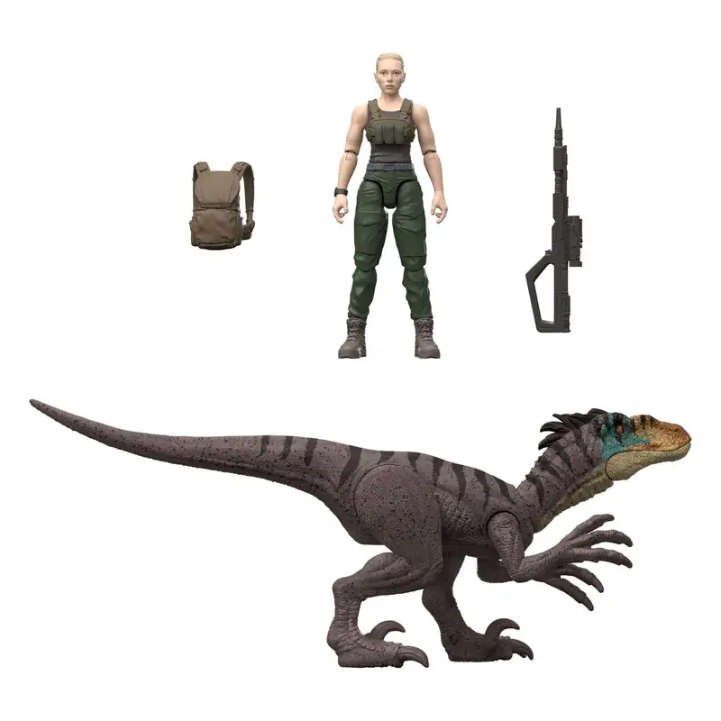 Mattel Jurassic World Jgb82 Jurassic World Pack Humano Dinosaurio Articulado