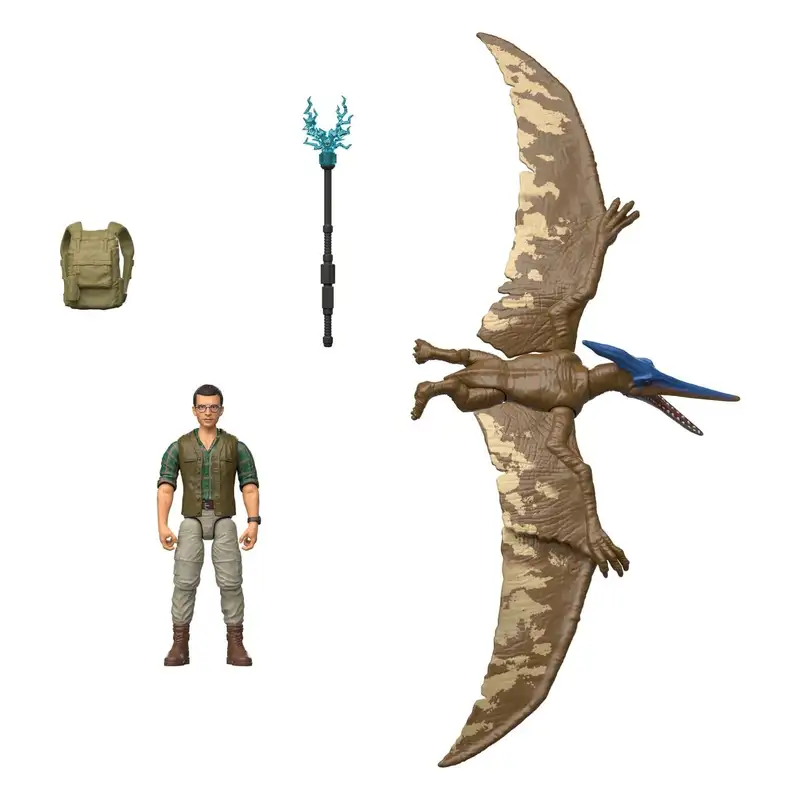 Mattel Jurassic World Jgb82 Jurassic World Pack Humano Dinosaurio Articulado