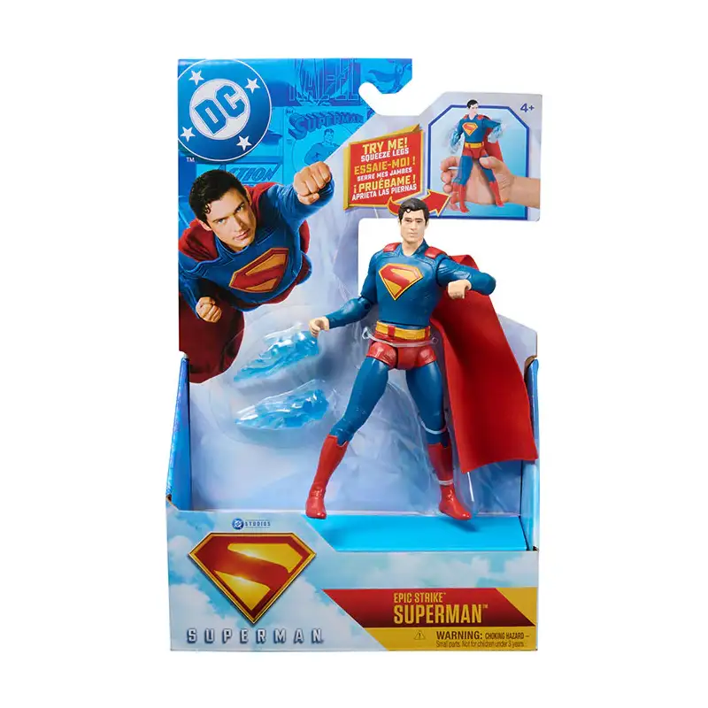 Spin Master Dc Super Heroes 6073190 Superman Figura 6 Pulgadas Con Mecanismo Surtida