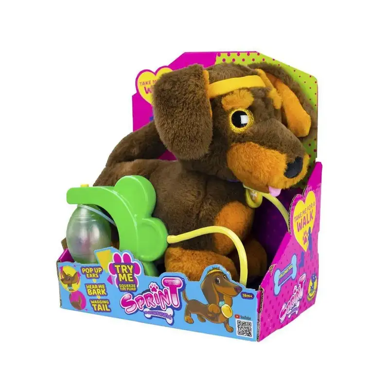 Eolo Toys Spr007 Peluche Con Sistema De Bombeo De Aire Y Sonidos Ð Raza Salchicha
