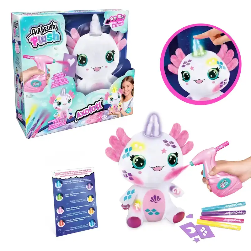 Canal Toys Diy Air 049 Airbrush Plush - Axolotlcorn Con Luz